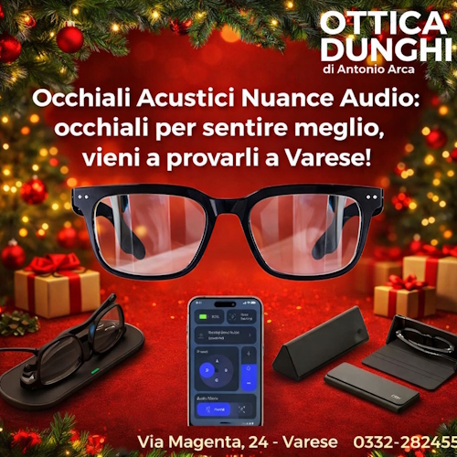 A Varese occhiali acustici Nuance all'Otticadunghi