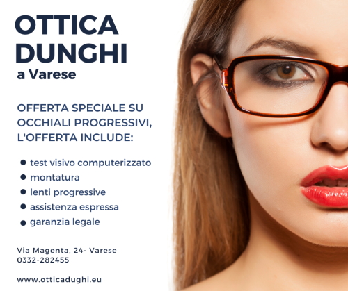 Offerta speciale occhiali progressivi all'OtticaDunghi a Varese