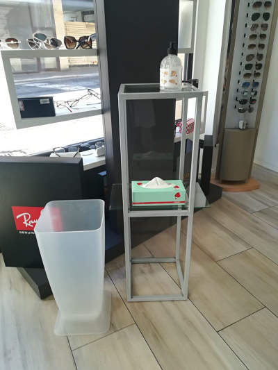 postazione igienizzante ottica dunghi varese
